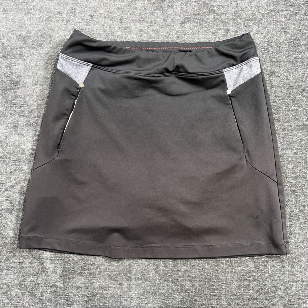 Cutter & Buck Skort Women's Size Small Black CB DryTec 50+ Golf Athletic Skirt